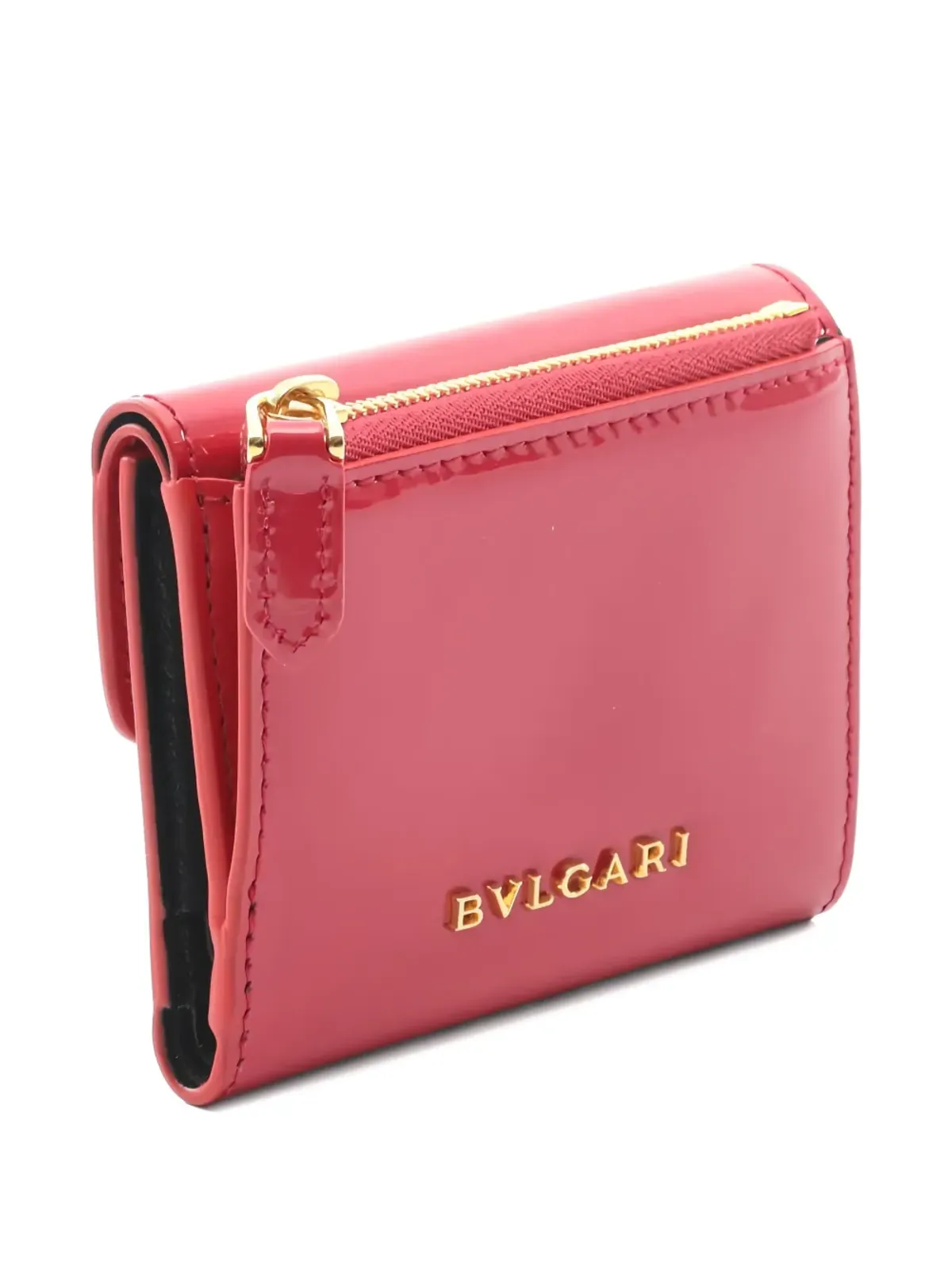 Bvlgari Pre-Owned 2010年代 二つ折り蛇革財布 - レッド - 画像2