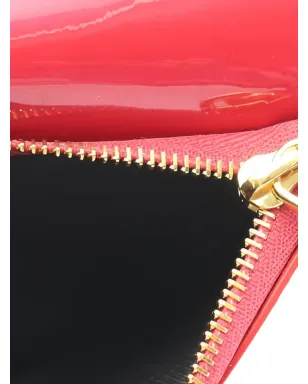 Bvlgari Pre-Owned 2010年代 二つ折り蛇革財布 - レッド - サムネイル4