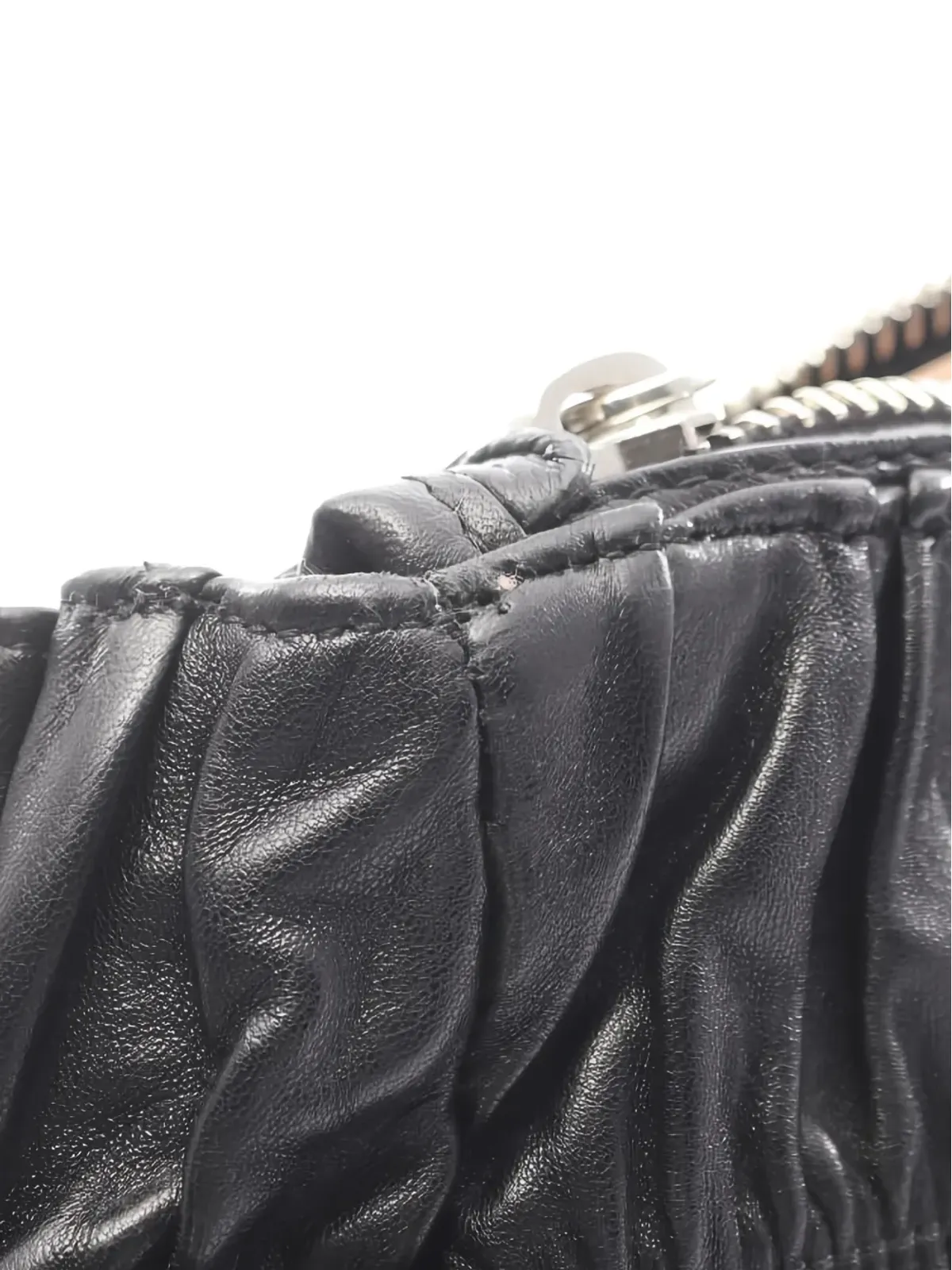 Prada Pre-Owned ガーフル・レザー・トートバッグ - 画像4