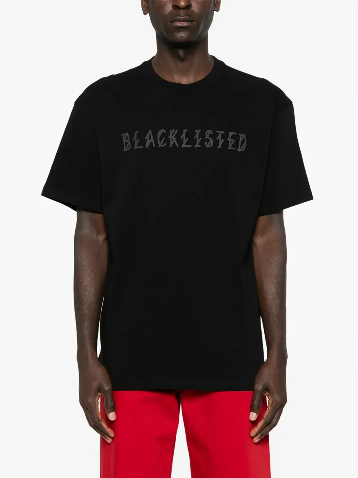 44 LABEL GROUP ブラックリスト クルーネック Tシャツ - 画像3