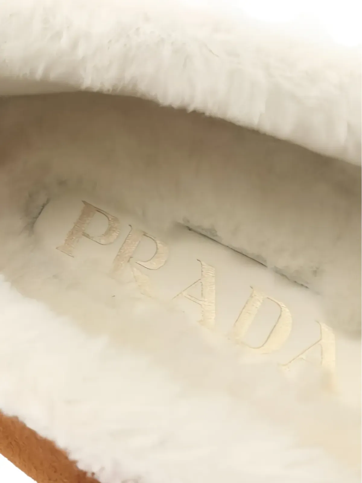 Prada Vintage ローファー ロゴプレート シェアリング ブラウン - 画像5