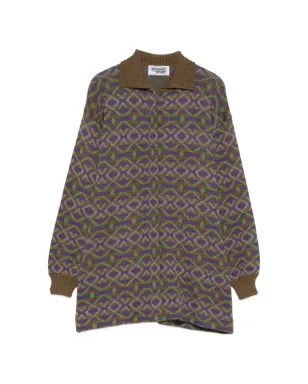 Missoni Pre-Owned 1990年代 ジオメトリック ウール カーディガン - サムネイル1