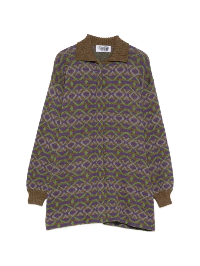 Missoni Pre-Owned Missoni Pre-Owned 1990年代 ジオメトリック ウール カーディガンの商品画像