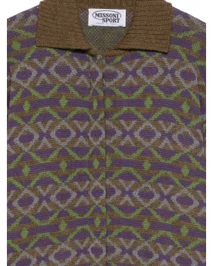 Missoni Pre-Owned 1990年代 ジオメトリック ウール カーディガン - サムネイル3