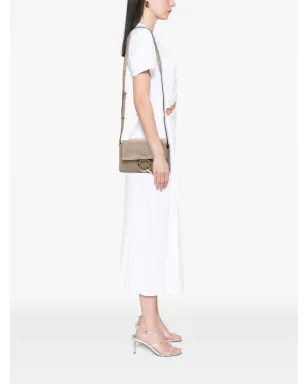 Chloé Pre-Owned Faye クロスボディバッグ（スエード/カーフスキン、ブラウン） - サムネイル2