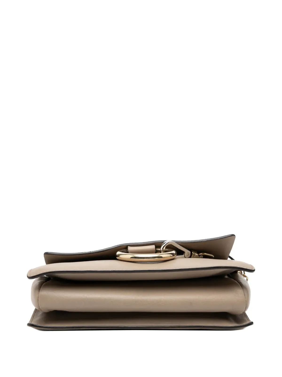 Chloé Pre-Owned Faye クロスボディバッグ（スエード/カーフスキン、ブラウン） - 画像4
