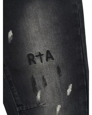 RTA Bryant ペイントスプラター ロゴ ジーンズ ブラック - サムネイル3
