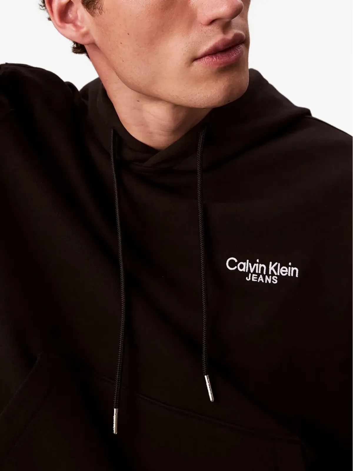 Calvin Klein ロゴ入りコットンフーディー - 画像3
