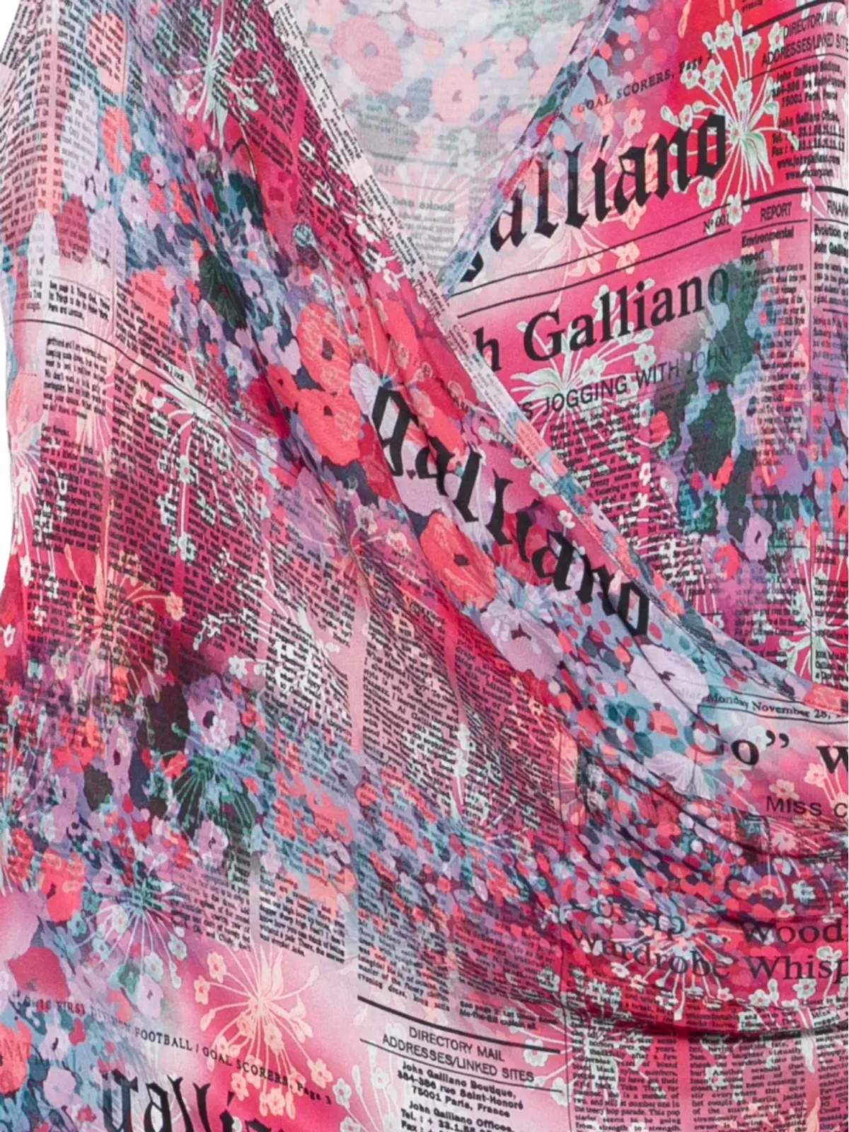 John Galliano Pre-Owned 2000年代 花柄プリント ミニドレス - 画像3