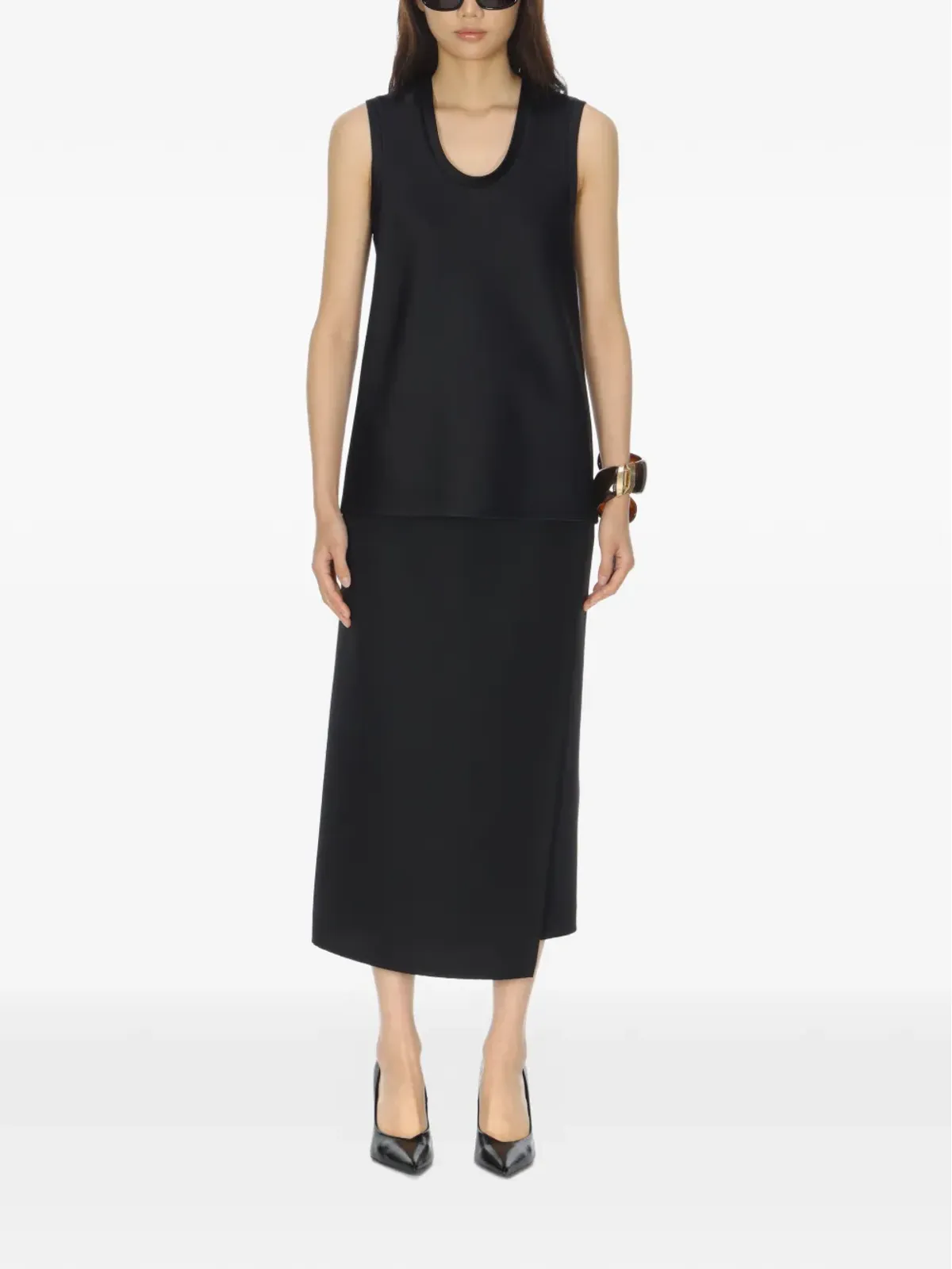 Carven レイヤードミディスカート - 画像2