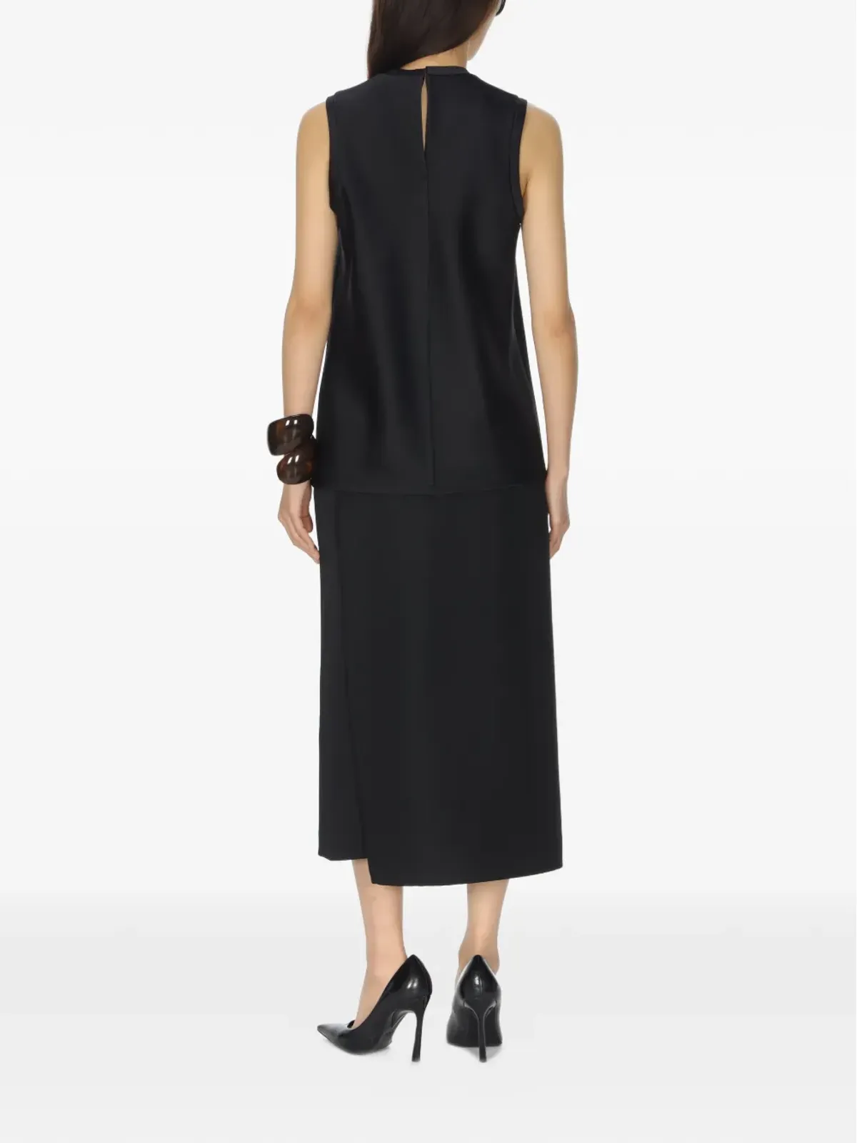 Carven ノースリーブトップ ブラック - 画像4