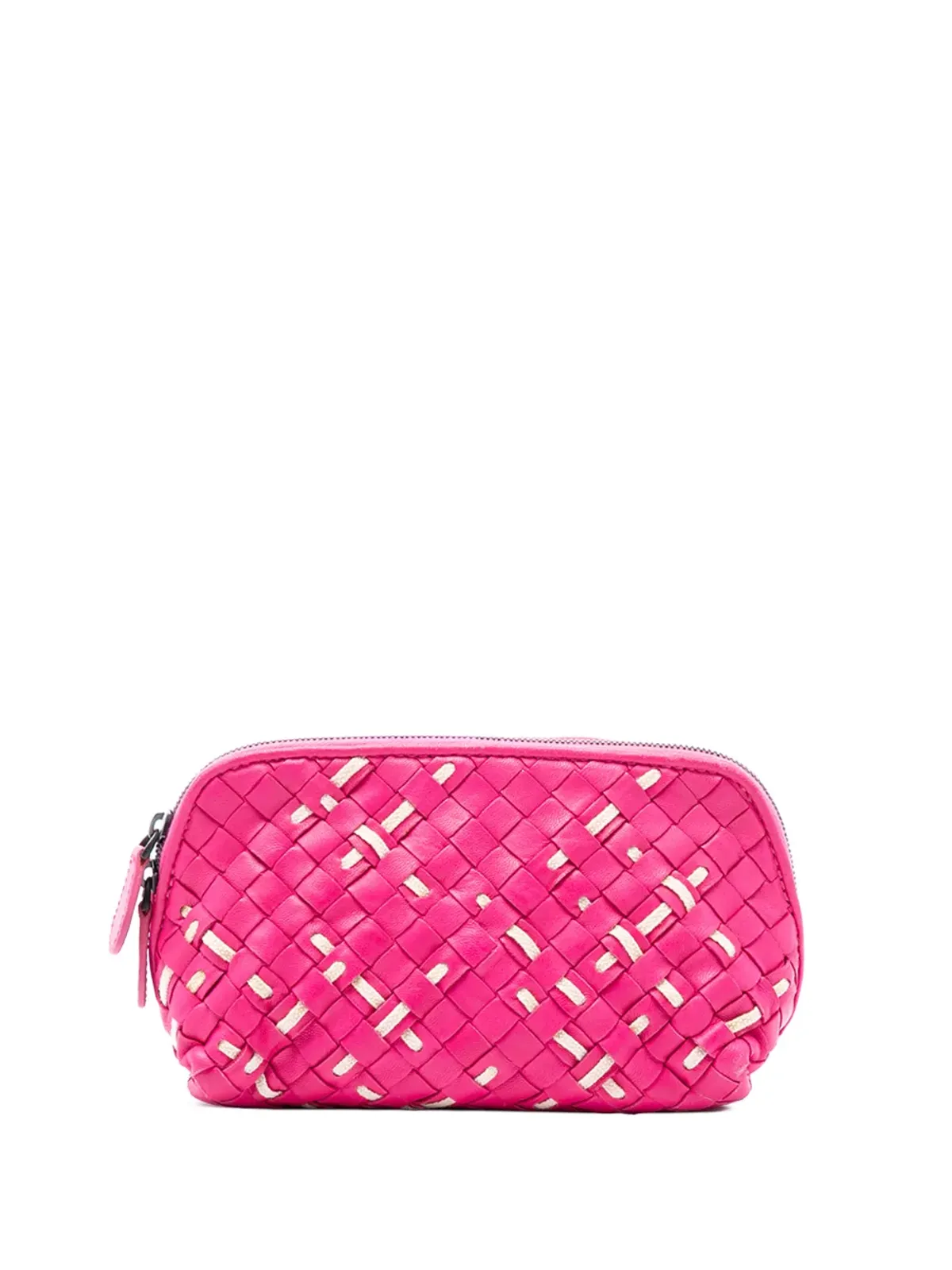 Bottega Veneta ナッパイントレッチャート ポーチ - ピンク - 画像1