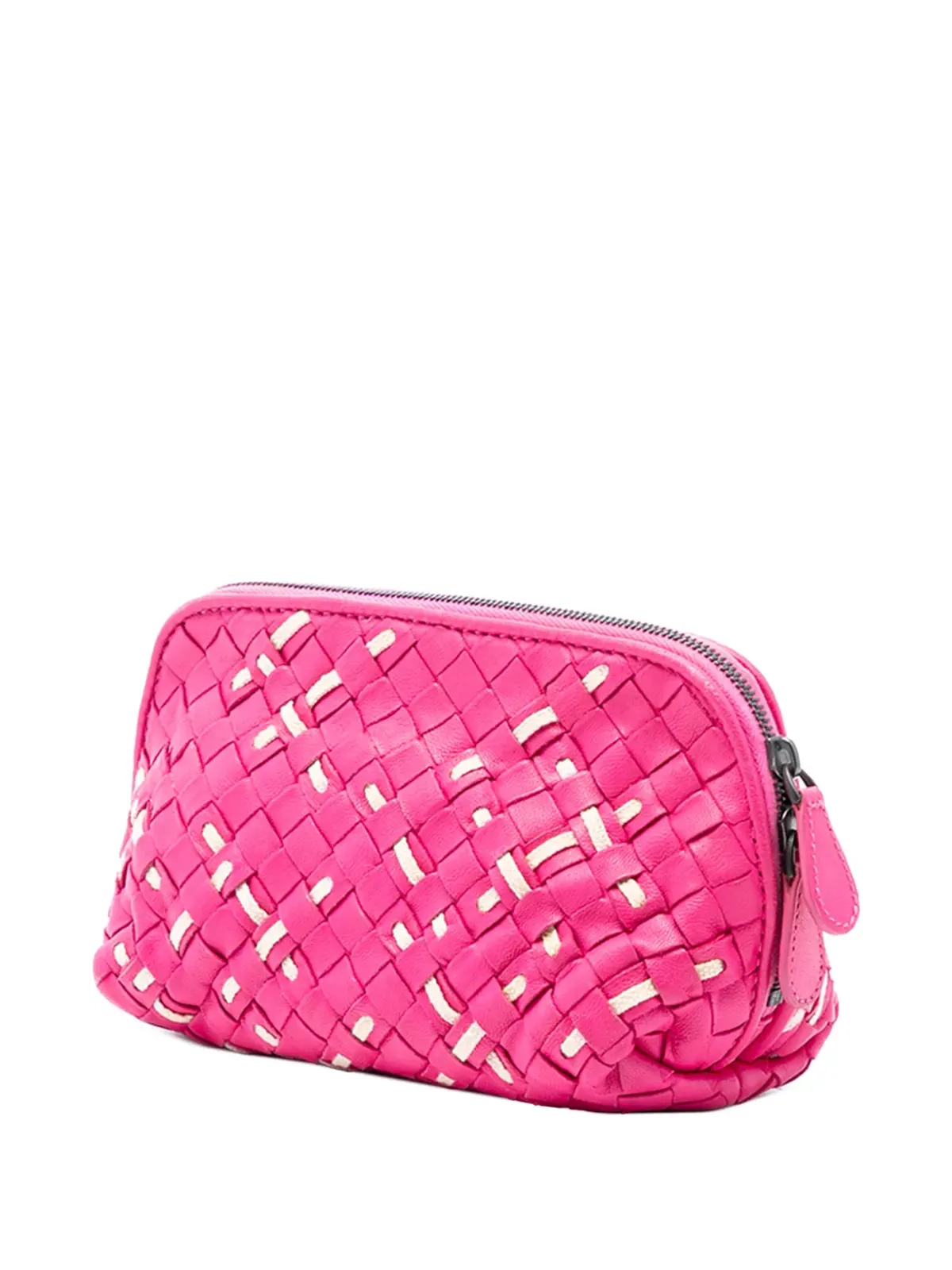 Bottega Veneta ナッパイントレッチャート ポーチ - ピンク - 画像2