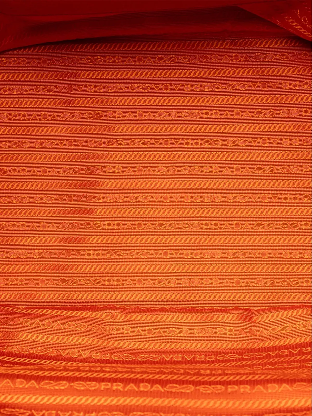 Prada Pre-Owned ヴィテロ・ダイノ サイドジップ ツインポケット オープン コンバーチブル トート サッチェル - オレンジ - 画像5