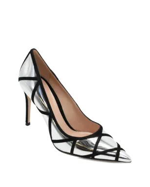 Gianvito Rossi ポインテッドトゥ・メタリック・ヒール付きパンプス - サムネイル2