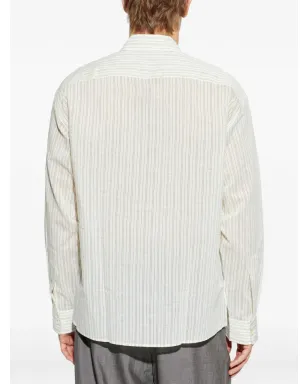 Studio Nicholson Hal striped shirt - Neutrals - サムネイル4