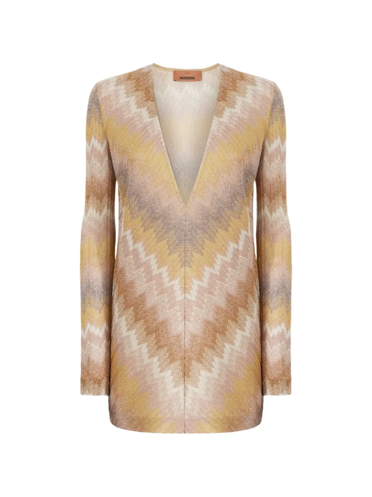 Missoni Vネック チェブロン柄ミニドレス - 画像1