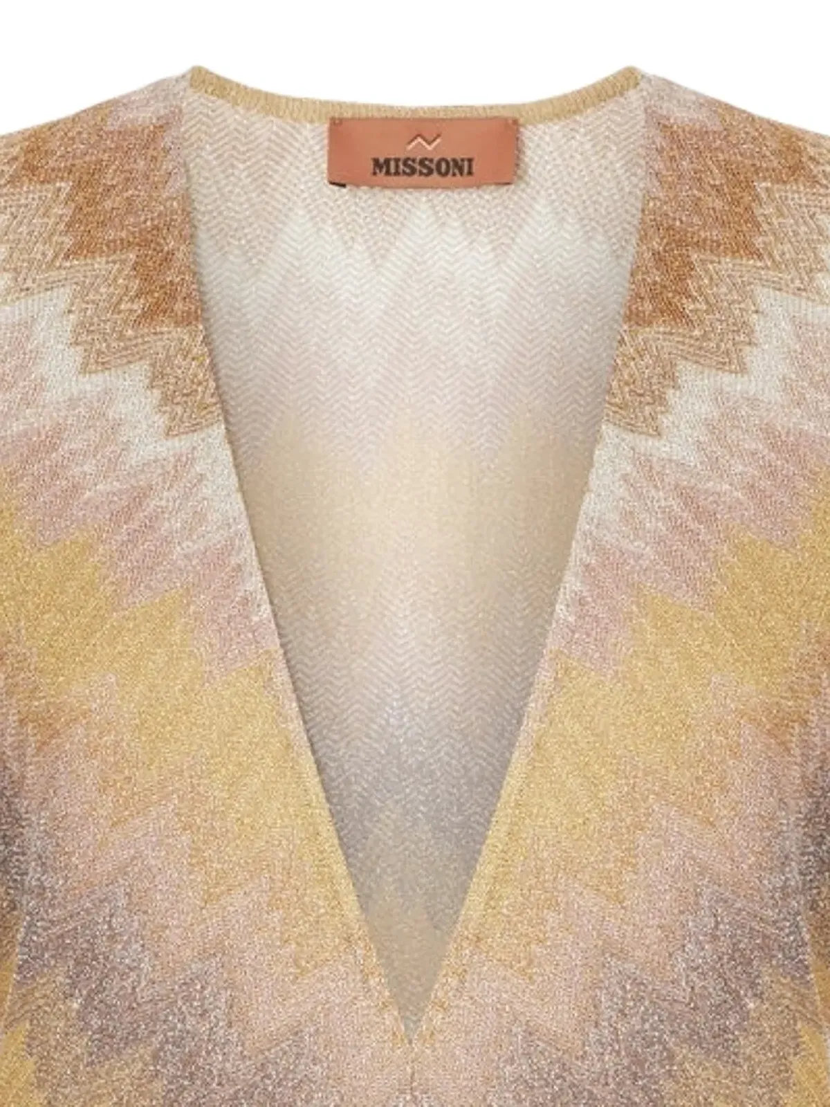 Missoni Vネック チェブロン柄ミニドレス - 画像2