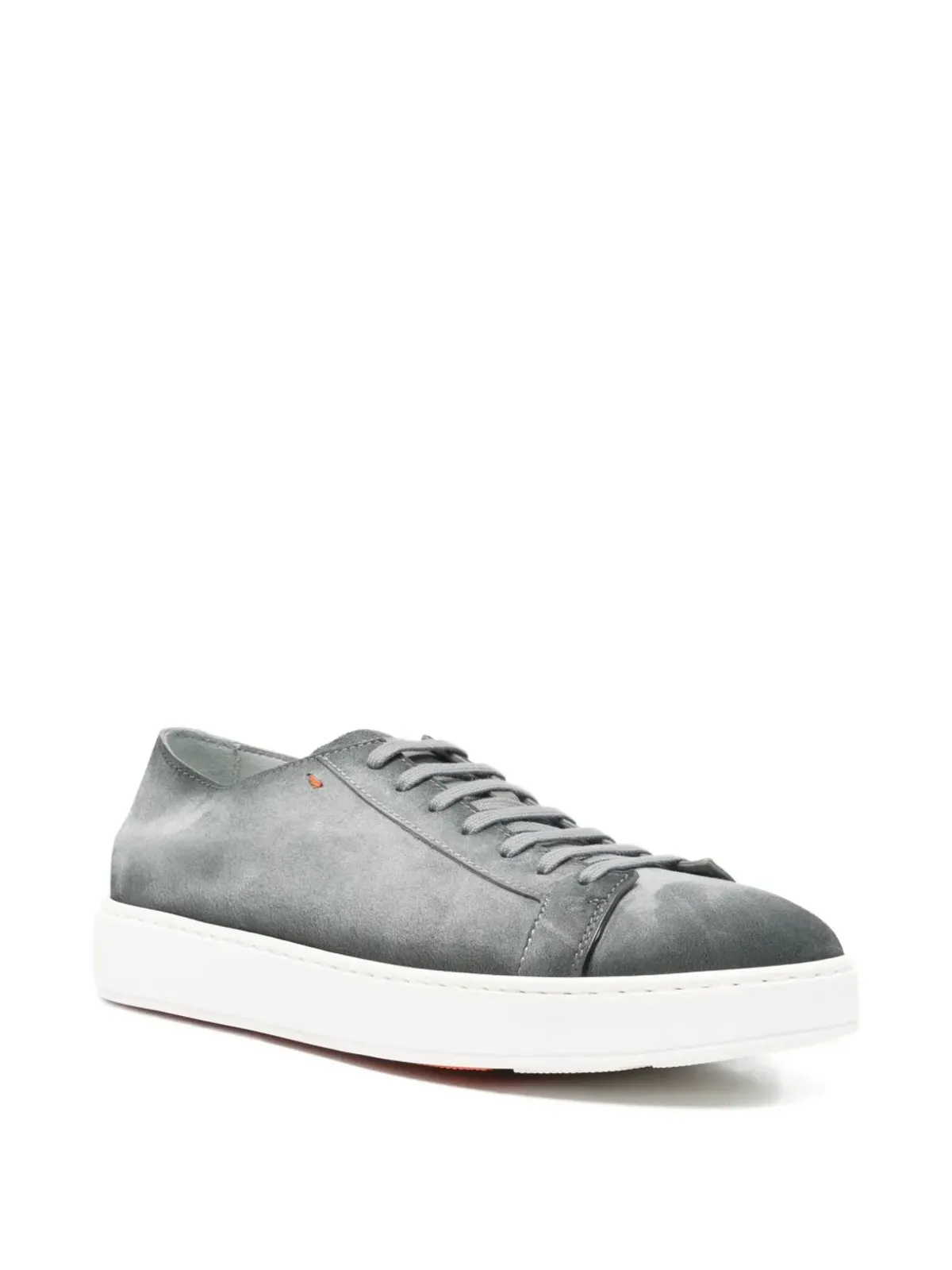 Santoni レースアップスエードスニーカー - 画像2