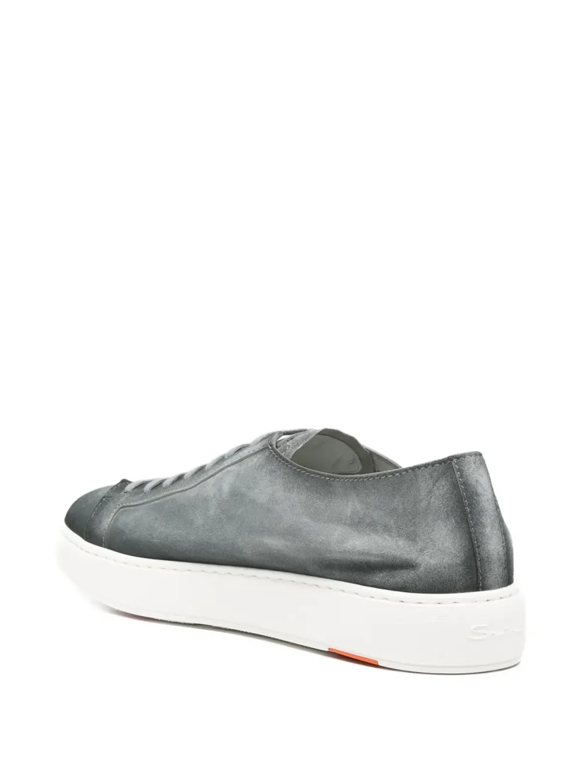 Santoni レースアップスエードスニーカー - 画像3