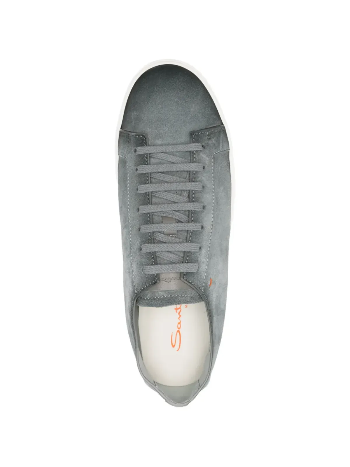 Santoni レースアップスエードスニーカー - 画像4