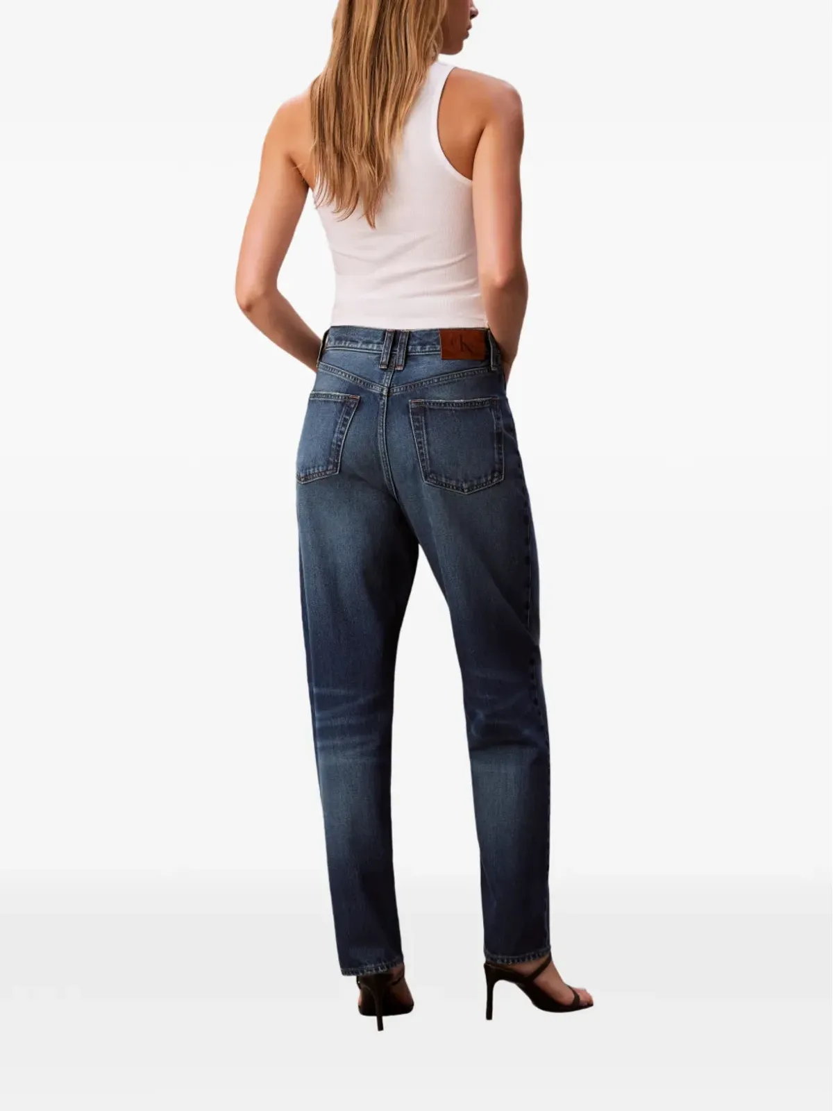 Calvin Klein ファイブポケット ボタン留め ジーンズ - 画像3