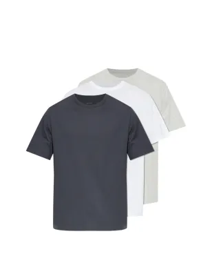 Officine Generale クルーネックTシャツ（3枚セット）- グレー - サムネイル1