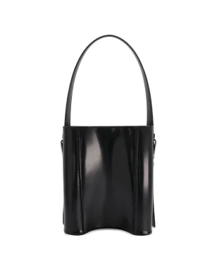 Coperni 円筒形エルゴノミック・バケツバッグ ブラック - サムネイル3