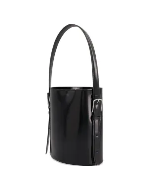 Coperni 円筒形エルゴノミック・バケツバッグ ブラック - サムネイル4