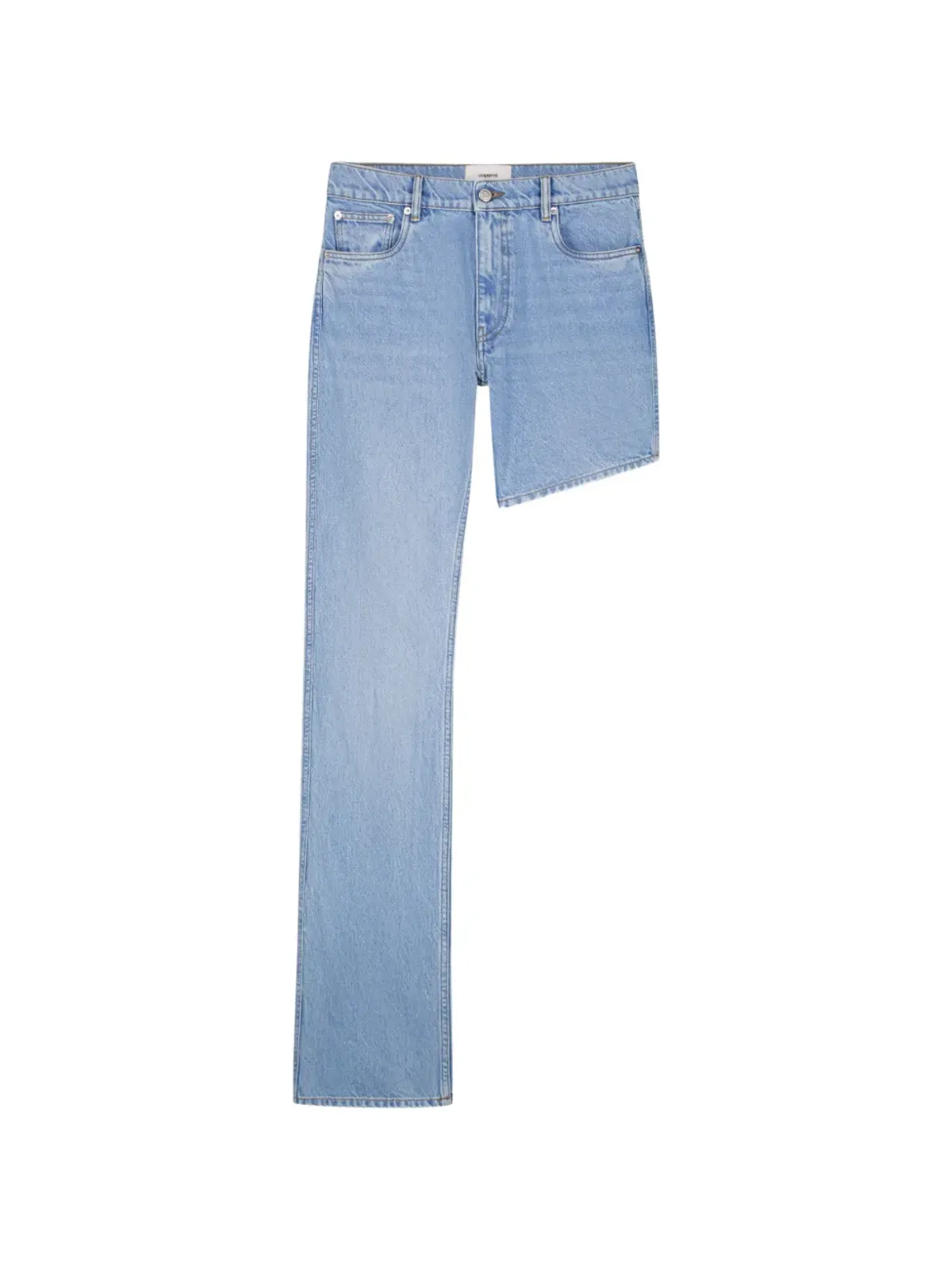 Coperni ワンレッグボーイフレンド アシンメトリックジーンズ - 画像1