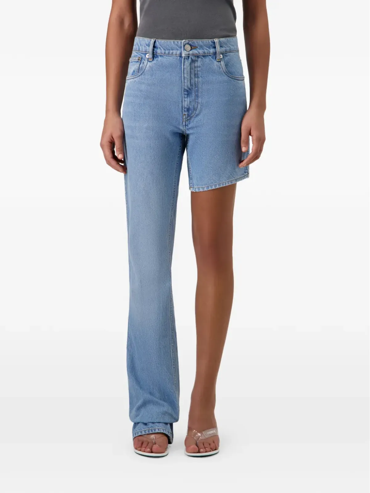 Coperni ワンレッグボーイフレンド アシンメトリックジーンズ - 画像5