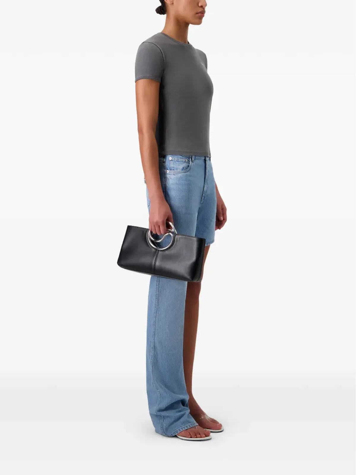Coperni ワンレッグボーイフレンド アシンメトリックジーンズ - 画像3