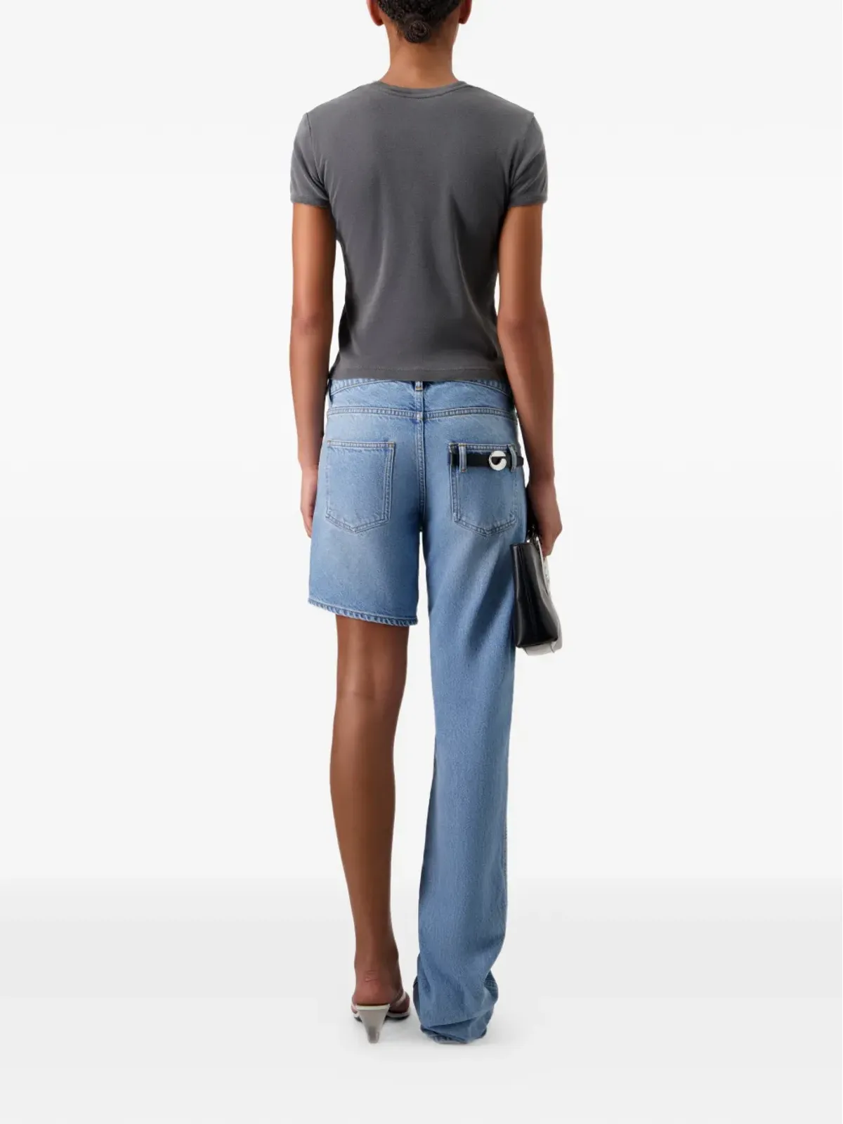 Coperni ワンレッグボーイフレンド アシンメトリックジーンズ - 画像4