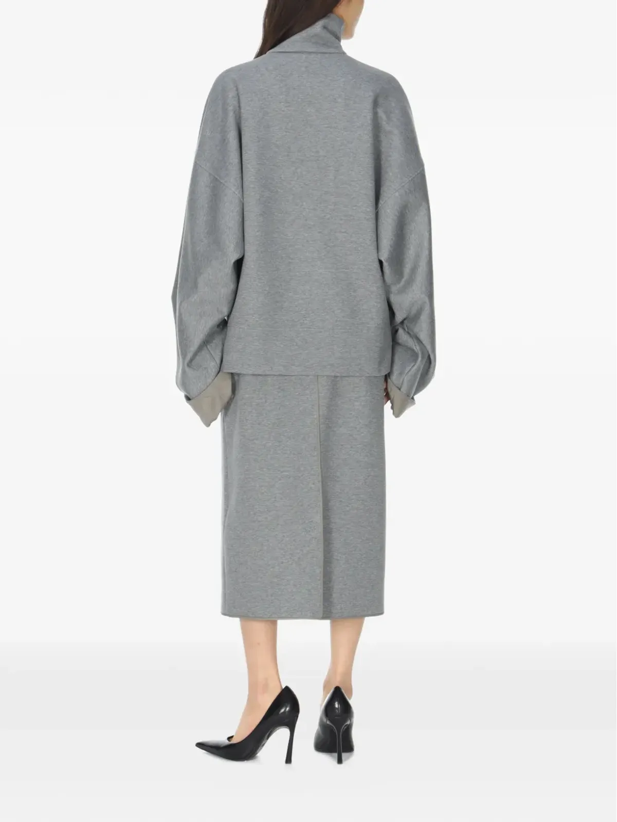 Carven ハイネック・ハーフジップ スウェットシャツ - グレー - 画像4