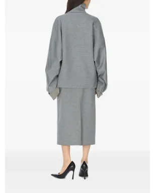 Carven ハイネック・ハーフジップ スウェットシャツ - グレー - サムネイル4