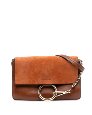 Chloé 2018年 小型スエードとカーフスキンのFaye クロスボディバッグ - ブラウン - サムネイル1