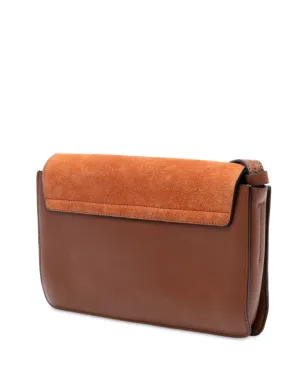 Chloé 2018年 小型スエードとカーフスキンのFaye クロスボディバッグ - ブラウン - サムネイル3