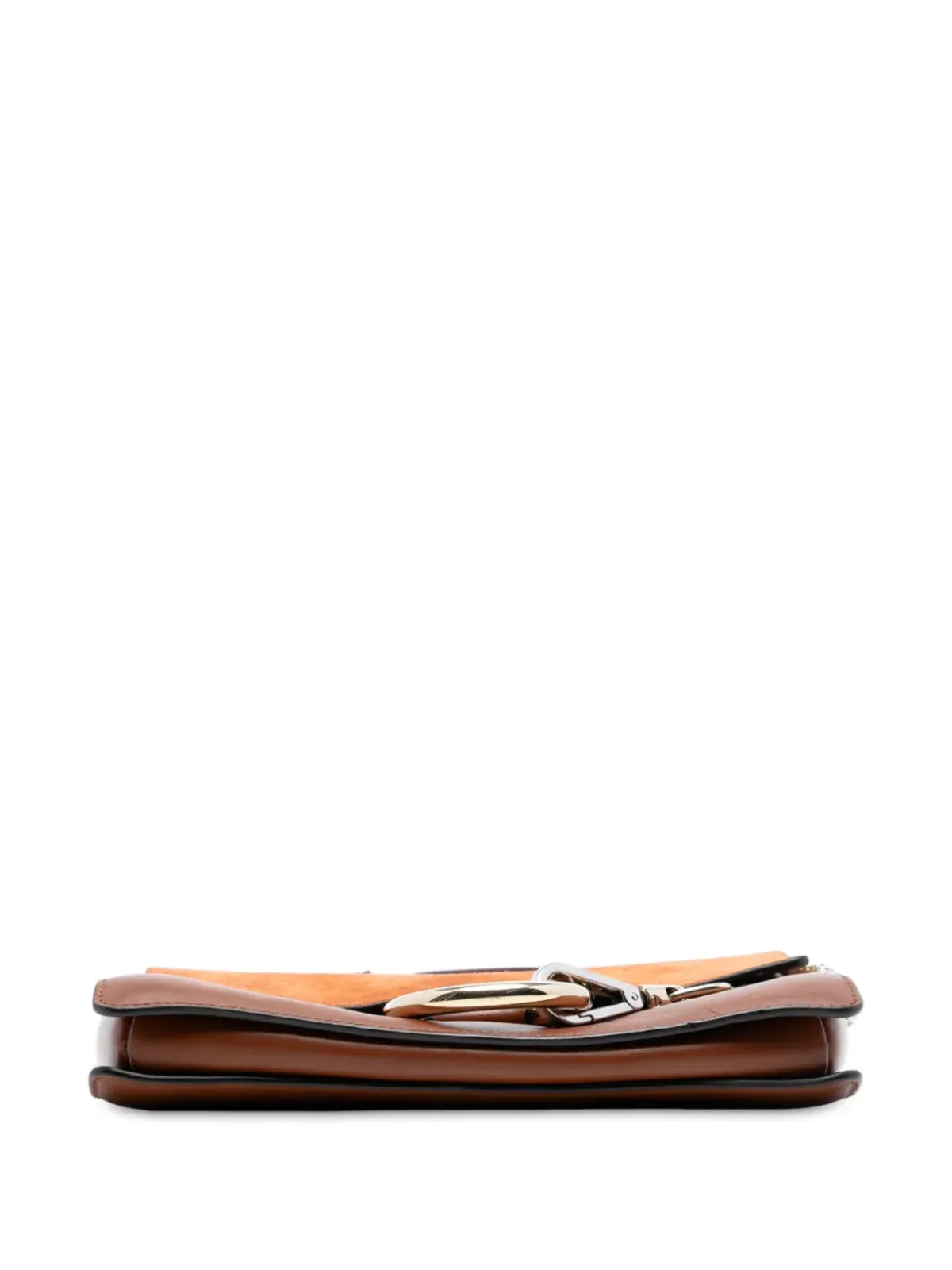 Chloé 2018年 小型スエードとカーフスキンのFaye クロスボディバッグ - ブラウン - 画像4