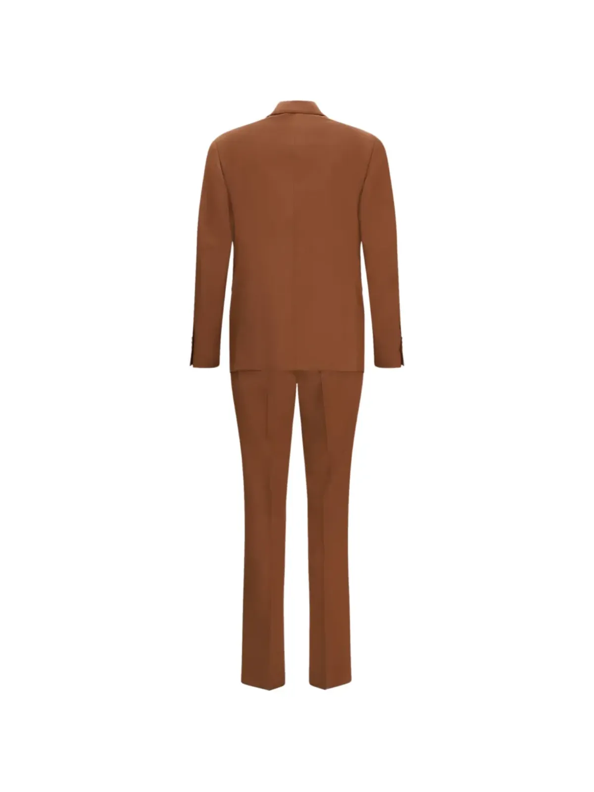 Lardini アイコニック ダブルブレストスーツ ブラウン - 画像2