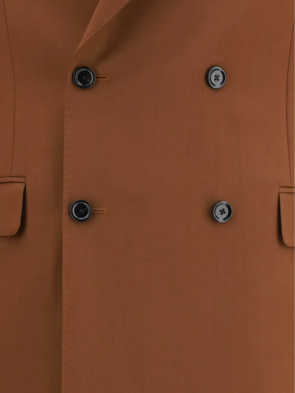 Lardini アイコニック ダブルブレストスーツ ブラウン - 画像4