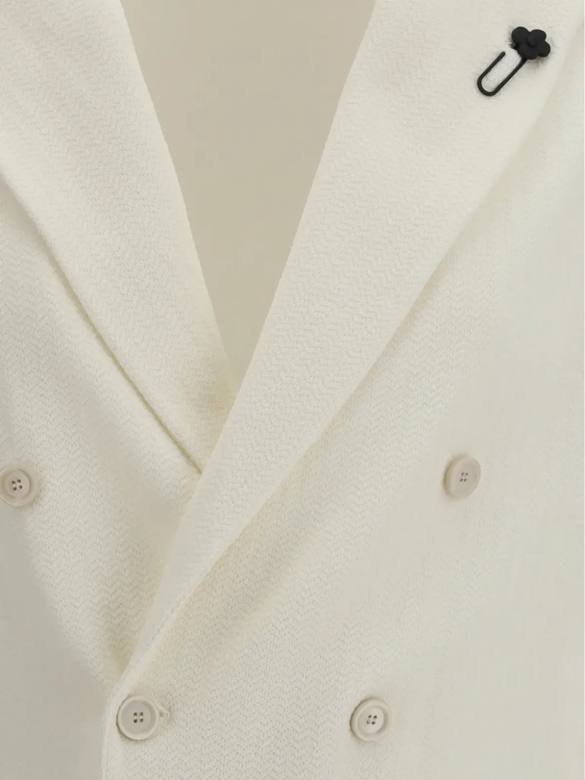 Lardini ダブルブレストニットジャケット - 画像3