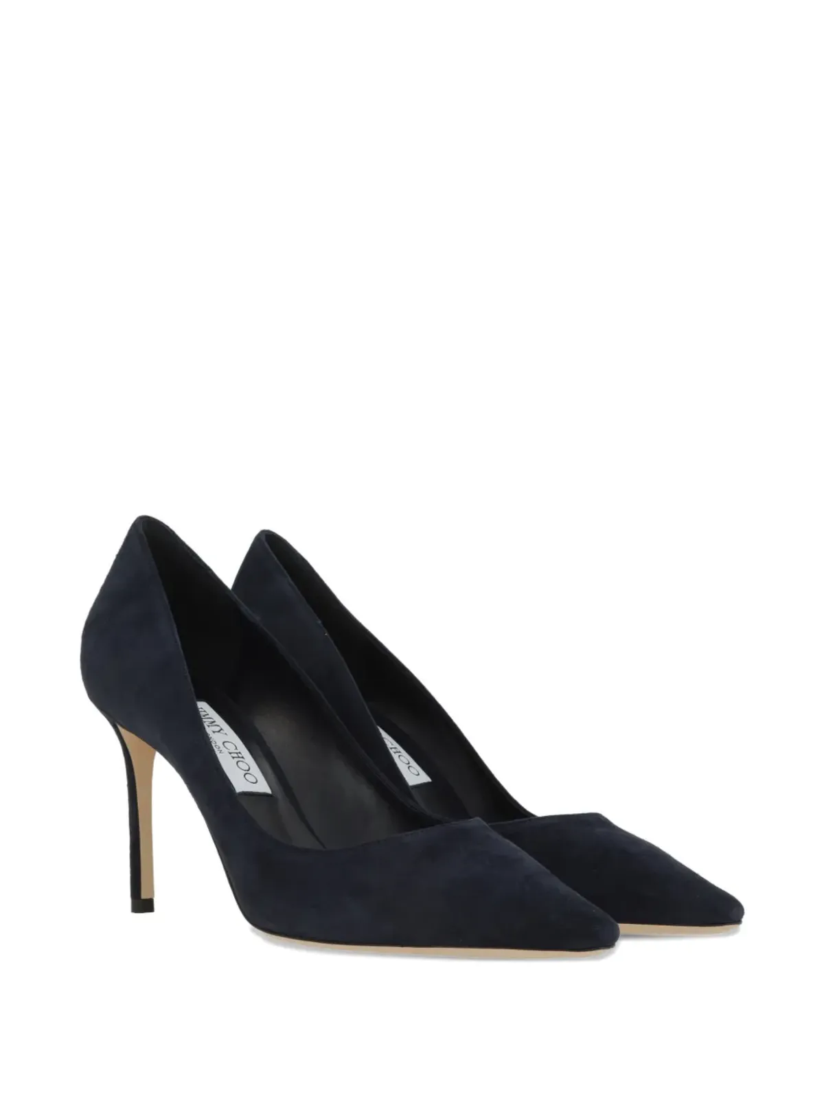 Jimmy Choo ロミー85 ポインテッドトゥ スエード パンプス - 画像2