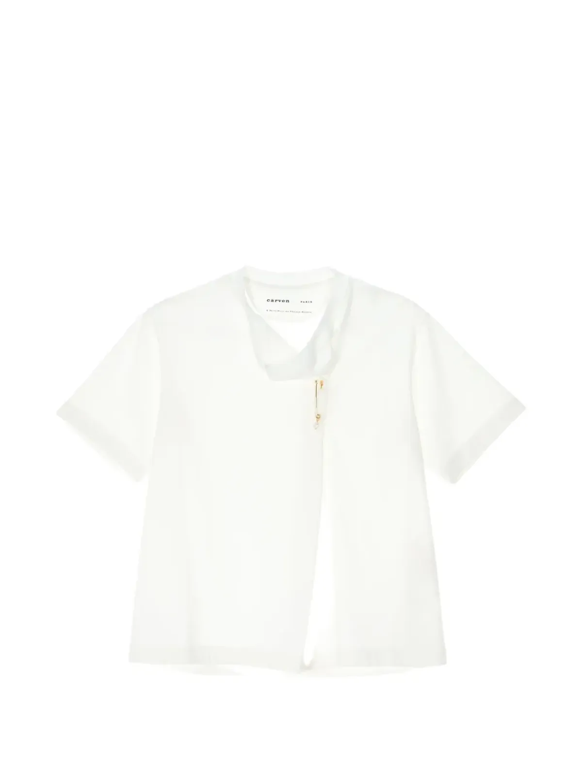 Carven キルトピンTシャツ - 画像1