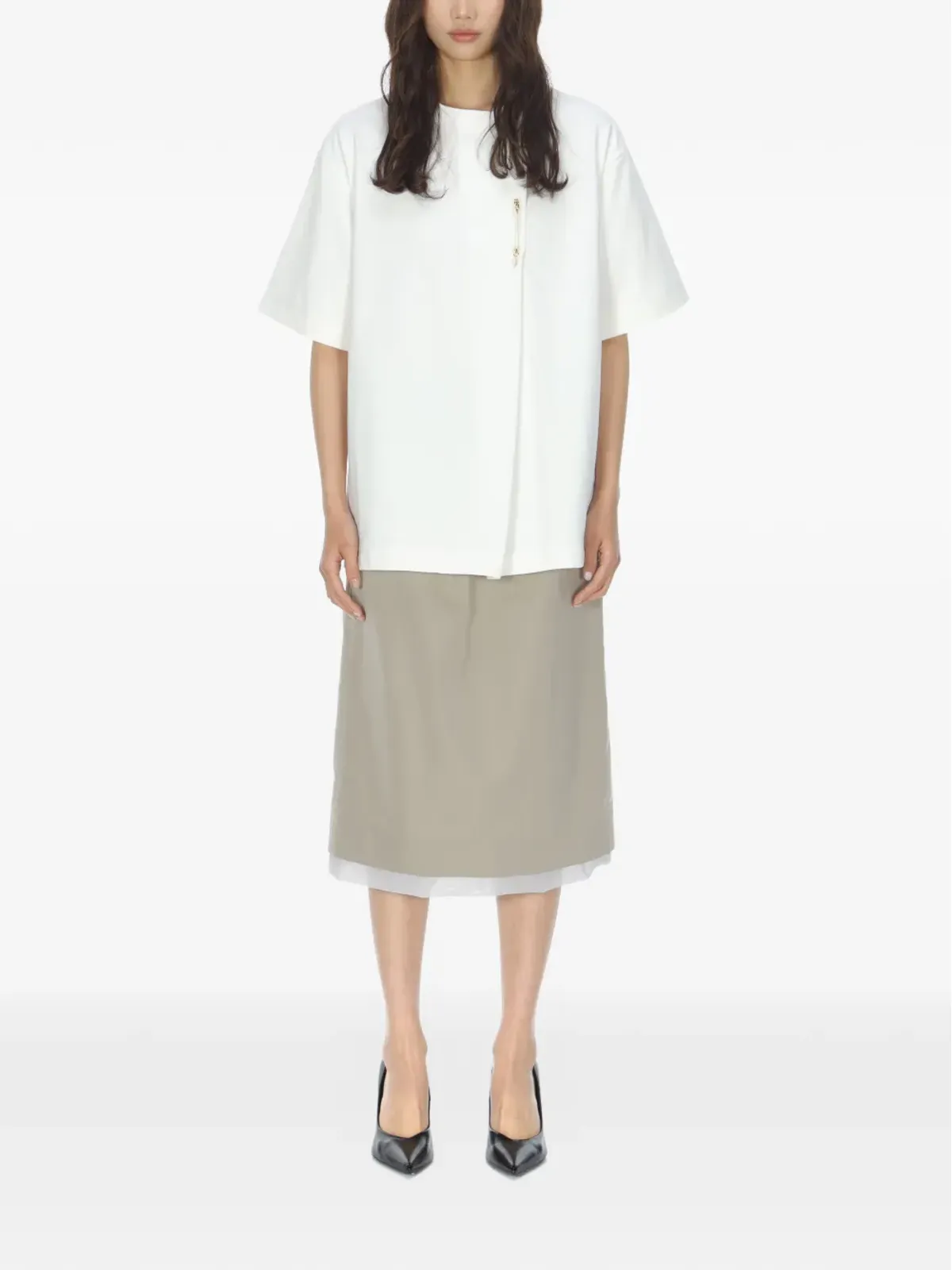 Carven キルトピンTシャツ - 画像2