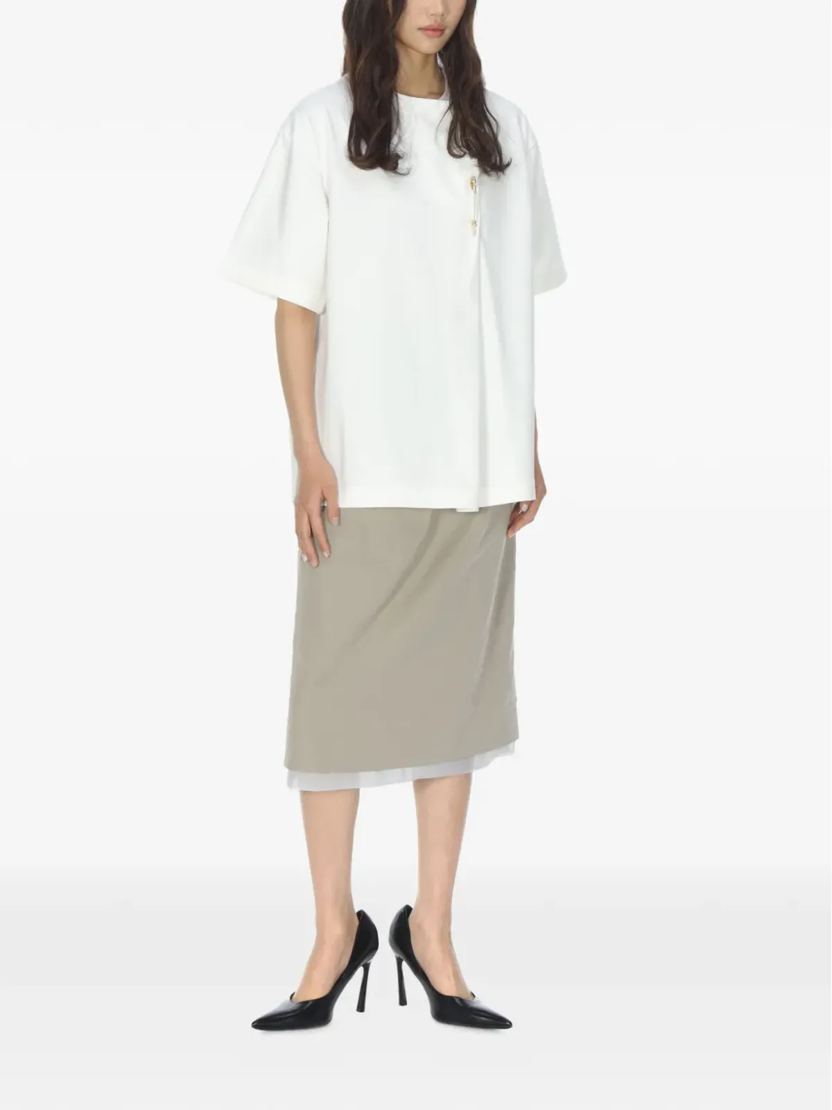 Carven キルトピンTシャツ - 画像3