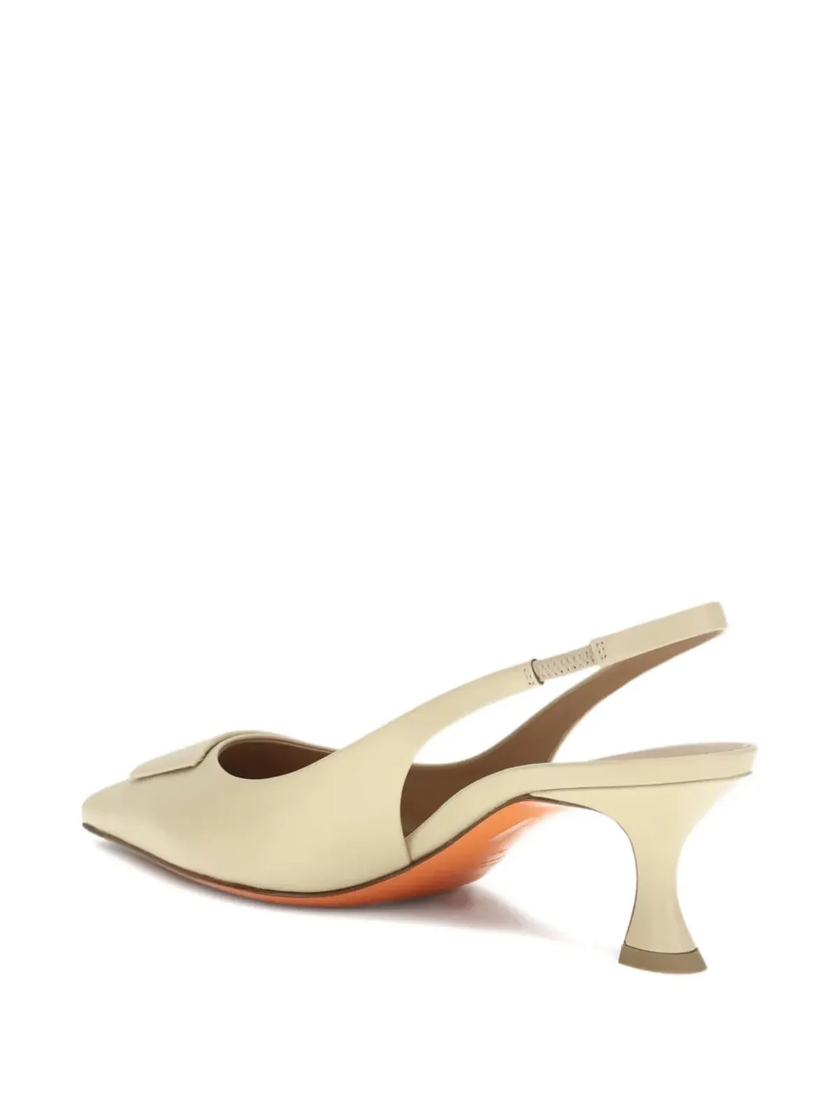 Santoni アーモンドトゥ テイラー パンプス - 画像3