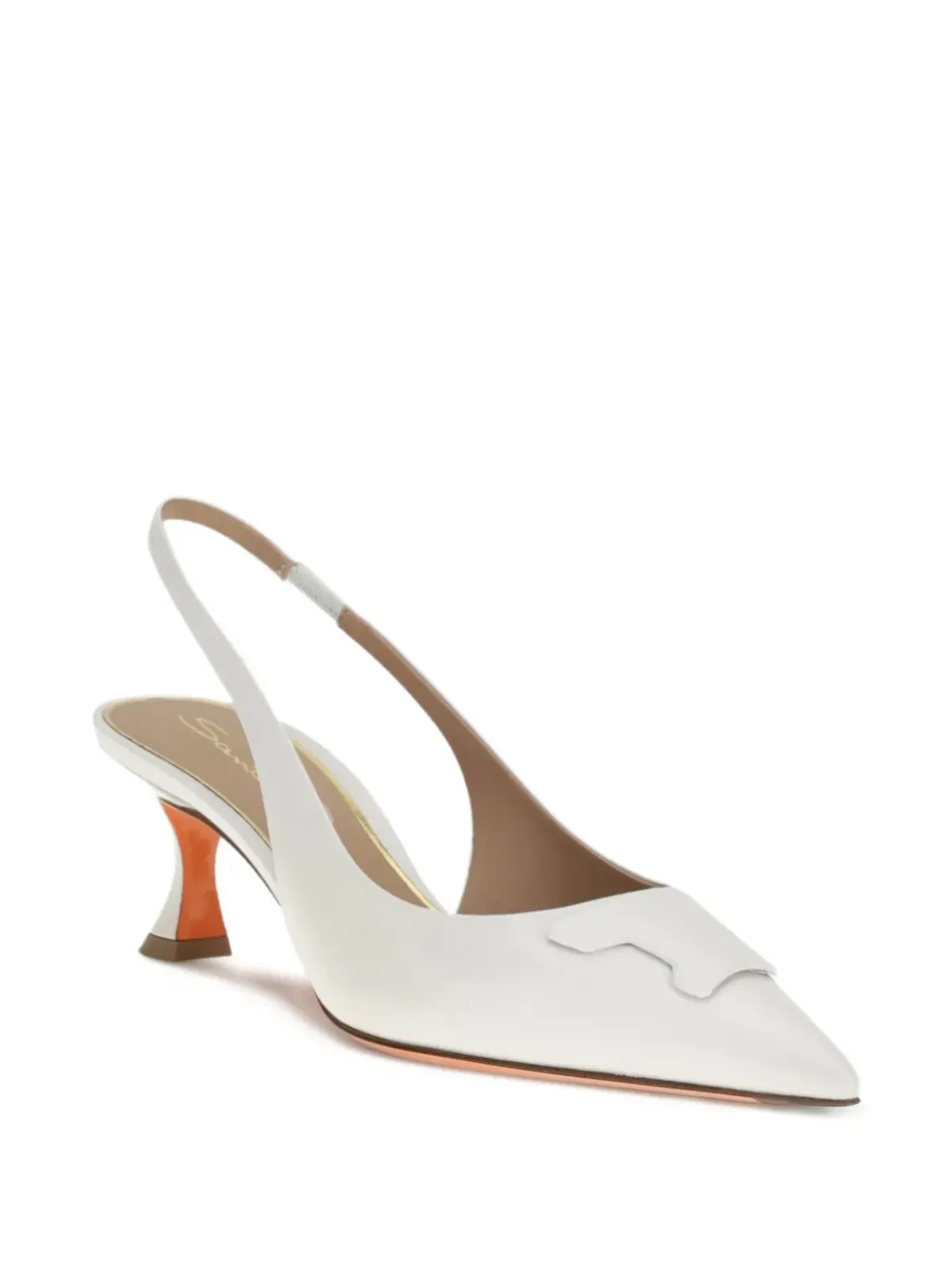 Santoni バックル付きスリングバックパンプス - 画像2