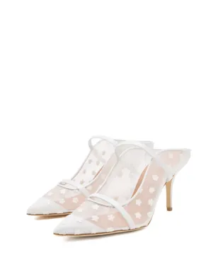 Malone Souliers フローラルアップリケストラップミュール - サムネイル2