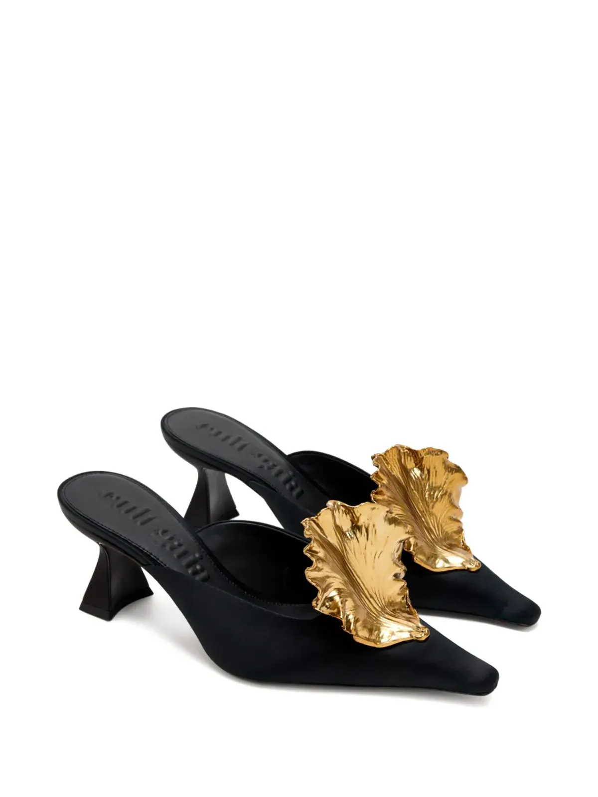 Cult Gaia sculpted heeled mules - Black - 画像2
