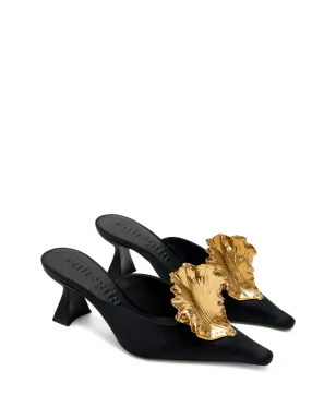 Cult Gaia sculpted heeled mules - Black - サムネイル2